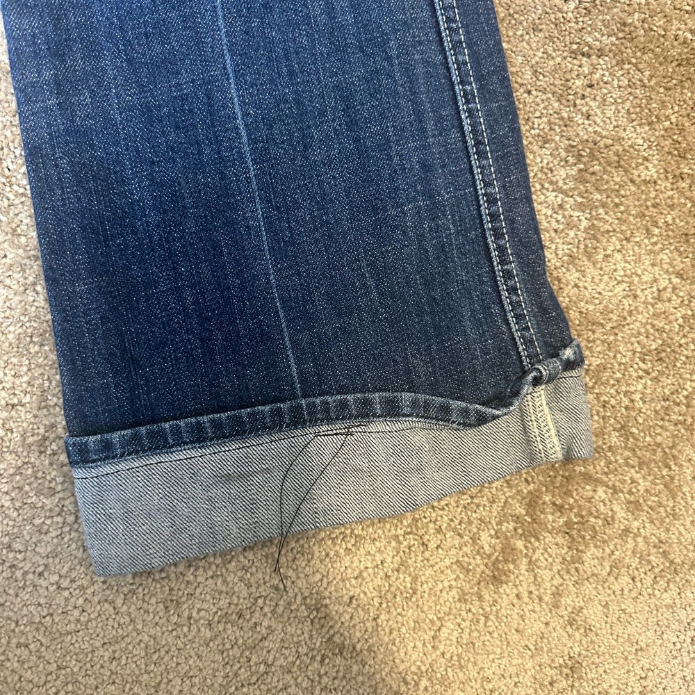 7 For All Mankind Dark Blue Flare Jeans - Picture 5 of 15